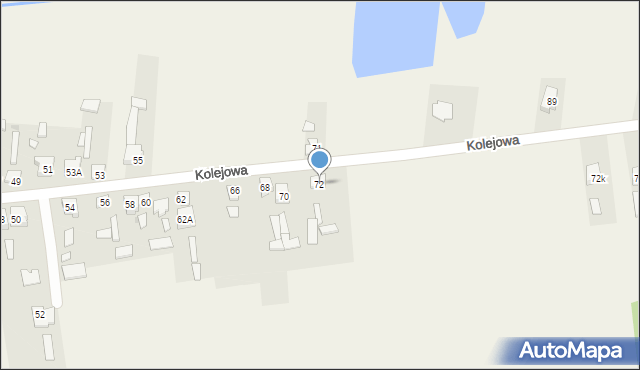 Czermno-Kolonia, Kolejowa, 72, mapa Czermno-Kolonia