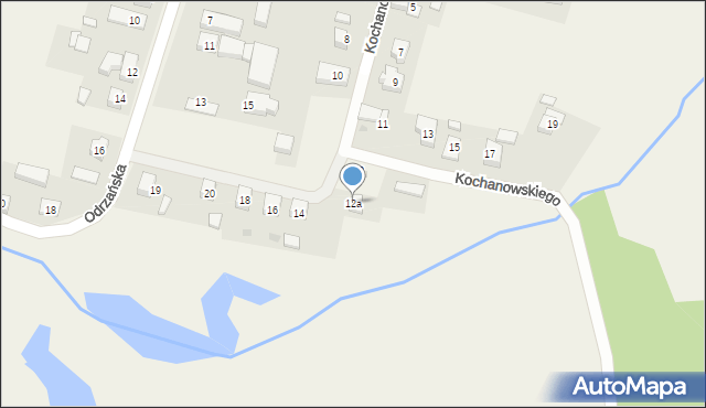 Czernica, Kochanowskiego Jana, 12a, mapa Czernica