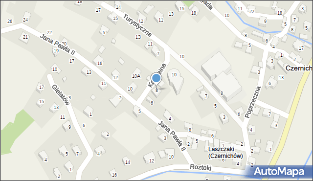 Czernichów, Kościelna, 8, mapa Czernichów