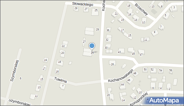 Czerniejewo, Kochanowskiego Jana, 25, mapa Czerniejewo