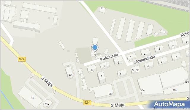 Czerwionka-Leszczyny, Kościuszki Tadeusza, gen., 9, mapa Czerwionka-Leszczyny