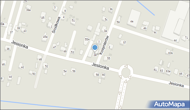 Czerwionka-Leszczyny, Kosynierów, 1a, mapa Czerwionka-Leszczyny