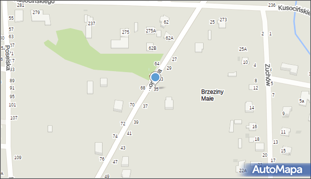 Częstochowa, Korkowa, 35, mapa Częstochowy