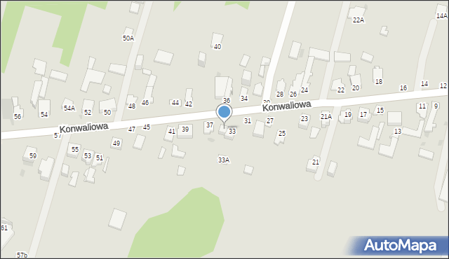 Częstochowa, Konwaliowa, 35, mapa Częstochowy