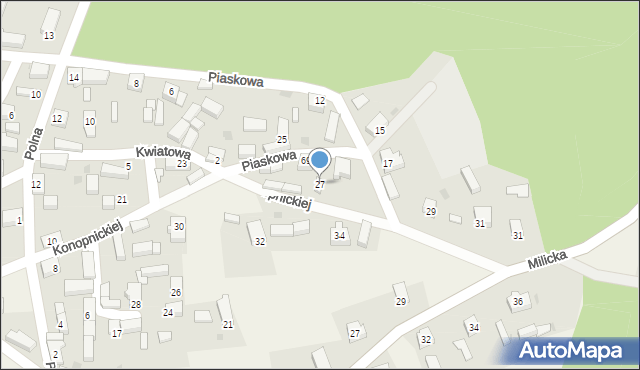 Czeszów, Konopnickiej Marii, 27, mapa Czeszów