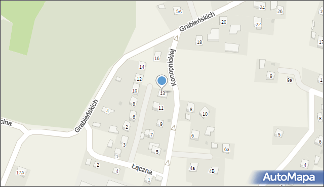 Czudec, Konopnickiej Marii, 13, mapa Czudec