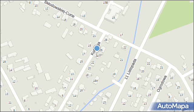 Dąbrowa Białostocka, Kołłątaja Hugo, 24, mapa Dąbrowa Białostocka