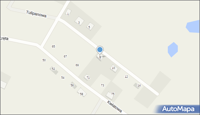 Dąbrowa Chełmińska, Konwaliowa, 8, mapa Dąbrowa Chełmińska