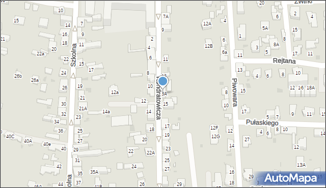 Dąbrowa Górnicza, Kondratowicza, 13A, mapa Dąbrowa Górnicza