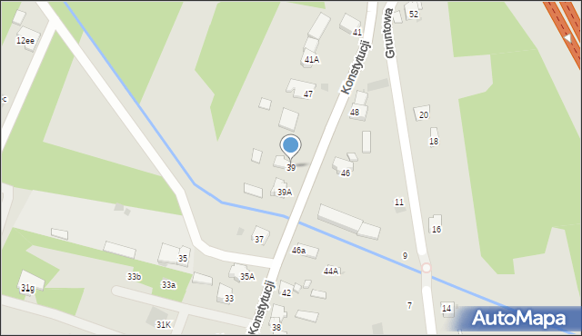 Dąbrowa Górnicza, Konstytucji, 39, mapa Dąbrowa Górnicza