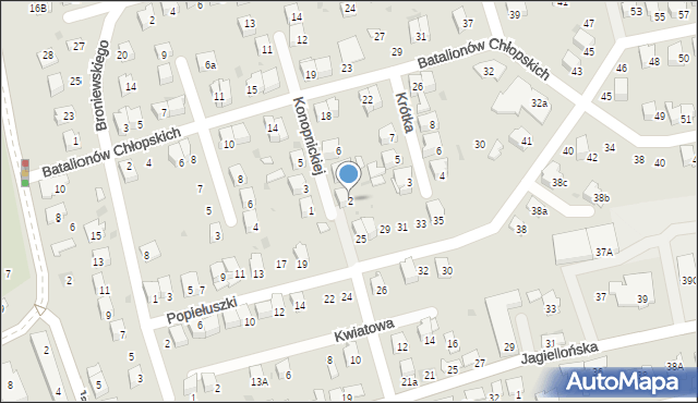 Dąbrowa Tarnowska, Konopnickiej Marii, 2, mapa Dąbrowa Tarnowska