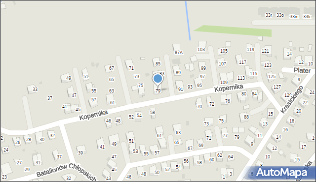 Dąbrowa Tarnowska, Kopernika Mikołaja, 79, mapa Dąbrowa Tarnowska
