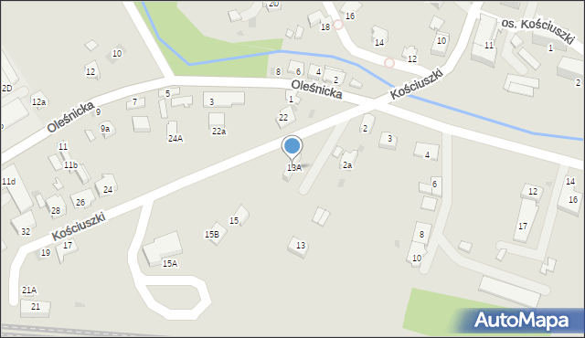 Dąbrowa Tarnowska, Kościuszki Tadeusza, gen., 13A, mapa Dąbrowa Tarnowska
