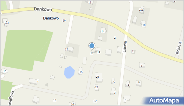 Dankowo, Konwaliowa, 17, mapa Dankowo