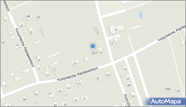 Dębica, Kosynierów Racławickich, 29, mapa Dębicy