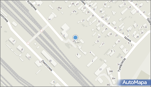 Dęblin, Kolejowa, 8, mapa Dęblin