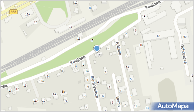 Długołęka, Kolejowa, 5A, mapa Długołęka