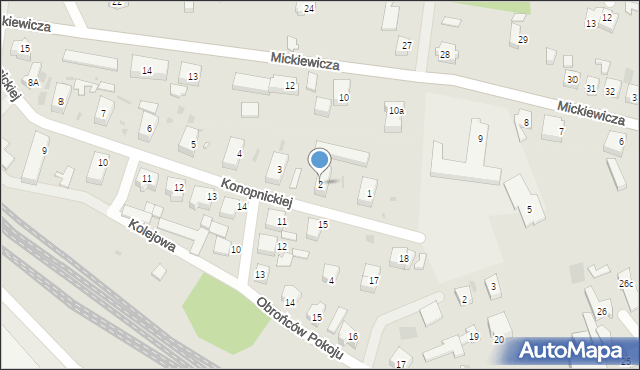 Dobiegniew, Konopnickiej Marii, 2, mapa Dobiegniew