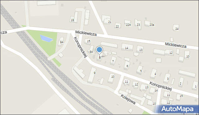 Dobiegniew, Konopnickiej Marii, 8, mapa Dobiegniew