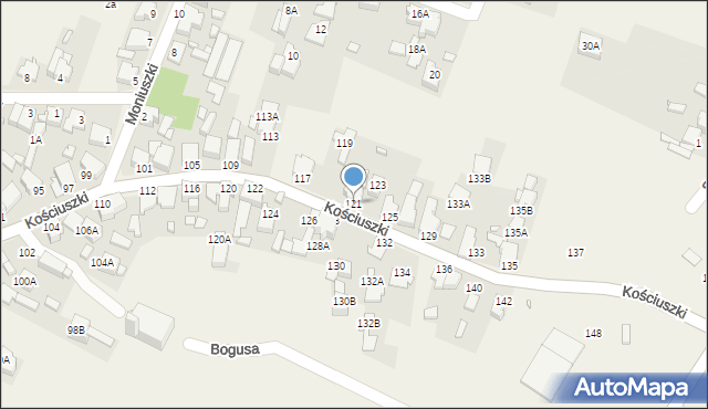 Dobieszowice, Kościuszki Tadeusza, gen., 121, mapa Dobieszowice