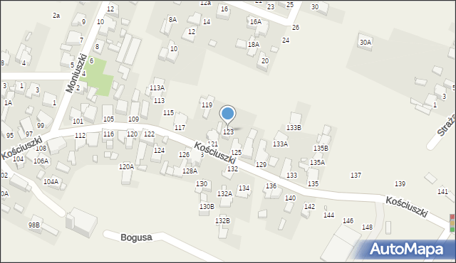 Dobieszowice, Kościuszki Tadeusza, gen., 123, mapa Dobieszowice