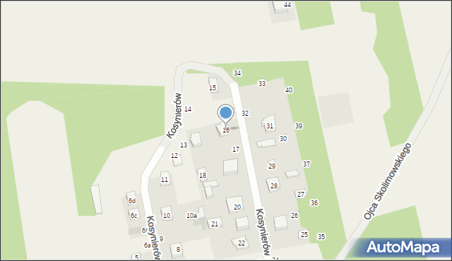 Dobra, Kosynierów, 16, mapa Dobra