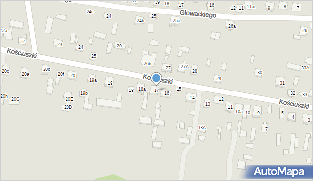 Dobre, Kościuszki Tadeusza, gen., 17, mapa Dobre