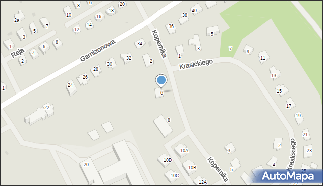 Dobre Miasto, Kopernika Mikołaja, 6, mapa Dobre Miasto