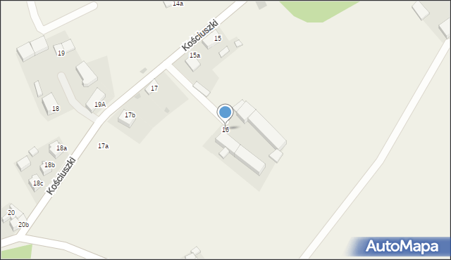 Dobrocin, Kościuszki Tadeusza, gen., 16, mapa Dobrocin