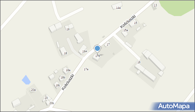 Dobrocin, Kościuszki Tadeusza, gen., 17b, mapa Dobrocin