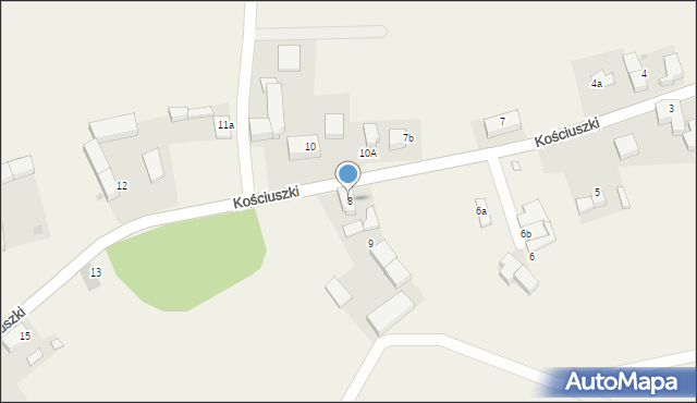 Dobrocin, Kościuszki Tadeusza, gen., 8, mapa Dobrocin