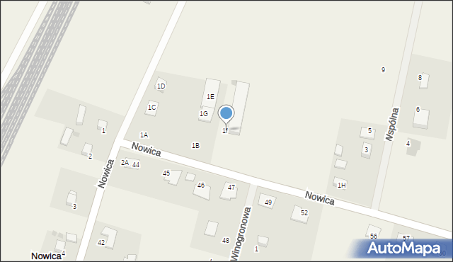 Dobroszyce, Kolejowa, 1f, mapa Dobroszyce