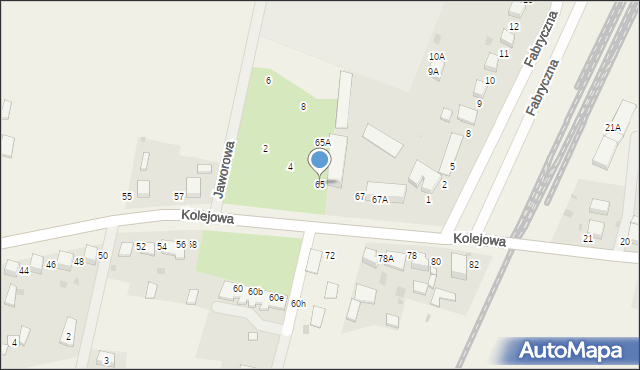 Dobroszyce, Kolejowa, 65, mapa Dobroszyce