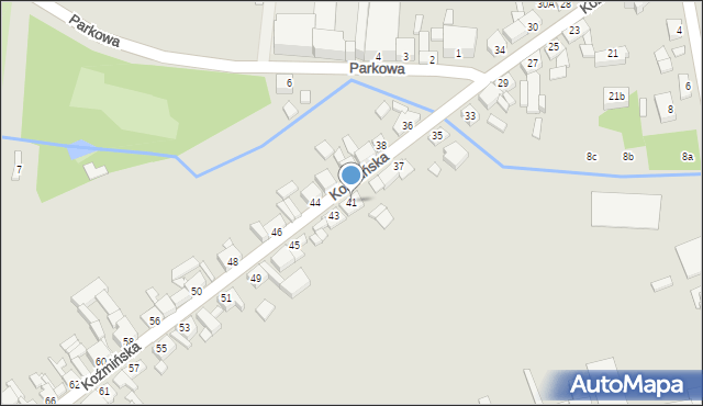 Dobrzyca, Koźmińska, 41, mapa Dobrzyca