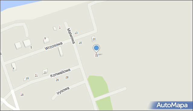 Dolsk, Konwaliowa, 33, mapa Dolsk