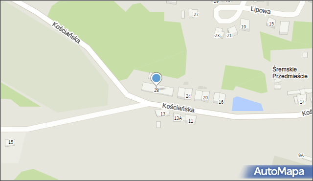 Dolsk, Kościańska, 28, mapa Dolsk