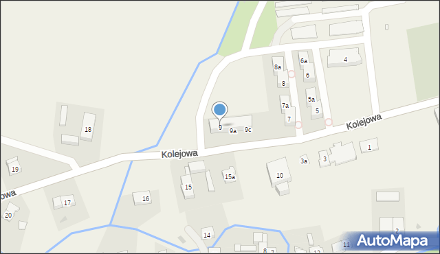 Domaszków, Kolejowa, 9, mapa Domaszków