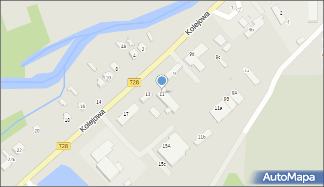 Drzewica, Kolejowa, 13a, mapa Drzewica