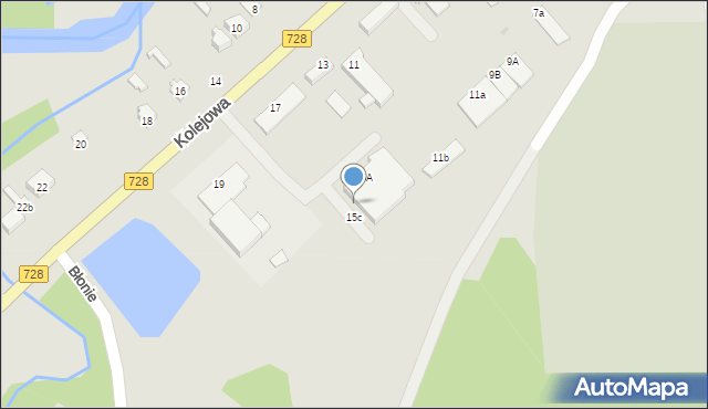 Drzewica, Kolejowa, 15d, mapa Drzewica