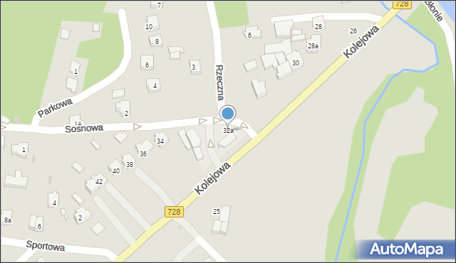 Drzewica, Kolejowa, 32a, mapa Drzewica