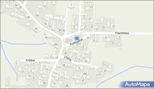 Dursztyn, Kościelna, 2, mapa Dursztyn