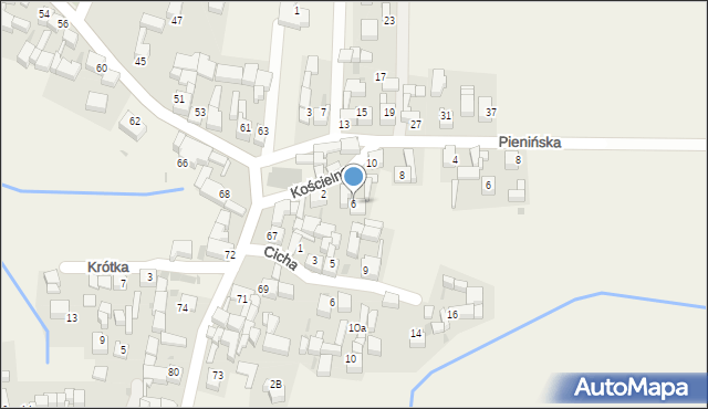 Dursztyn, Kościelna, 6, mapa Dursztyn