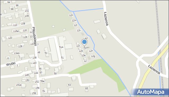 Dynów, Kolejowa, 12f, mapa Dynów