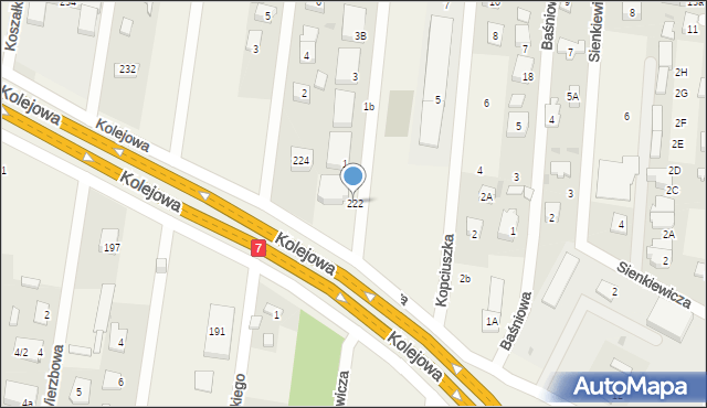 Dziekanów Leśny, Kolejowa, 222, mapa Dziekanów Leśny