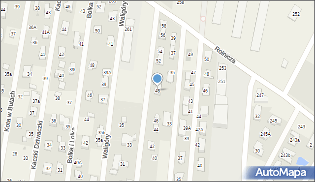 Dziekanów Leśny, Kopciuszka, 48, mapa Dziekanów Leśny