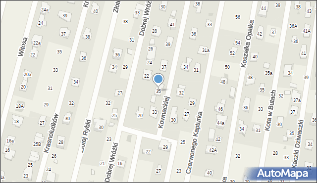 Dziekanów Leśny, Kownackiej Marii, 35, mapa Dziekanów Leśny