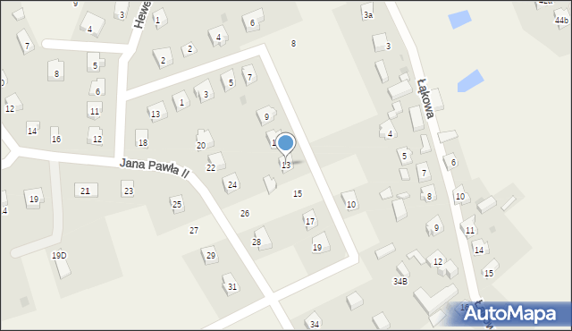 Dziemiany, Kościuszki Tadeusza, gen., 13, mapa Dziemiany