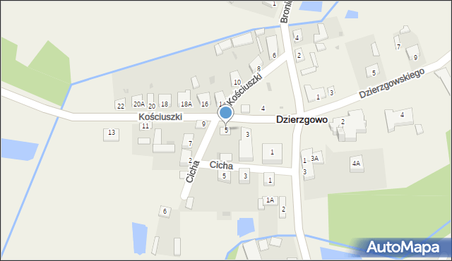 Dzierzgowo, Kościuszki Tadeusza, gen., 5, mapa Dzierzgowo