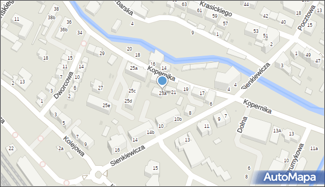 Dzierżoniów, Kopernika Mikołaja, 23a, mapa Dzierżoniów