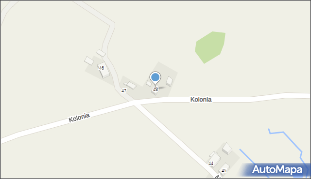 Dzikowiec, Kolonia, 48, mapa Dzikowiec